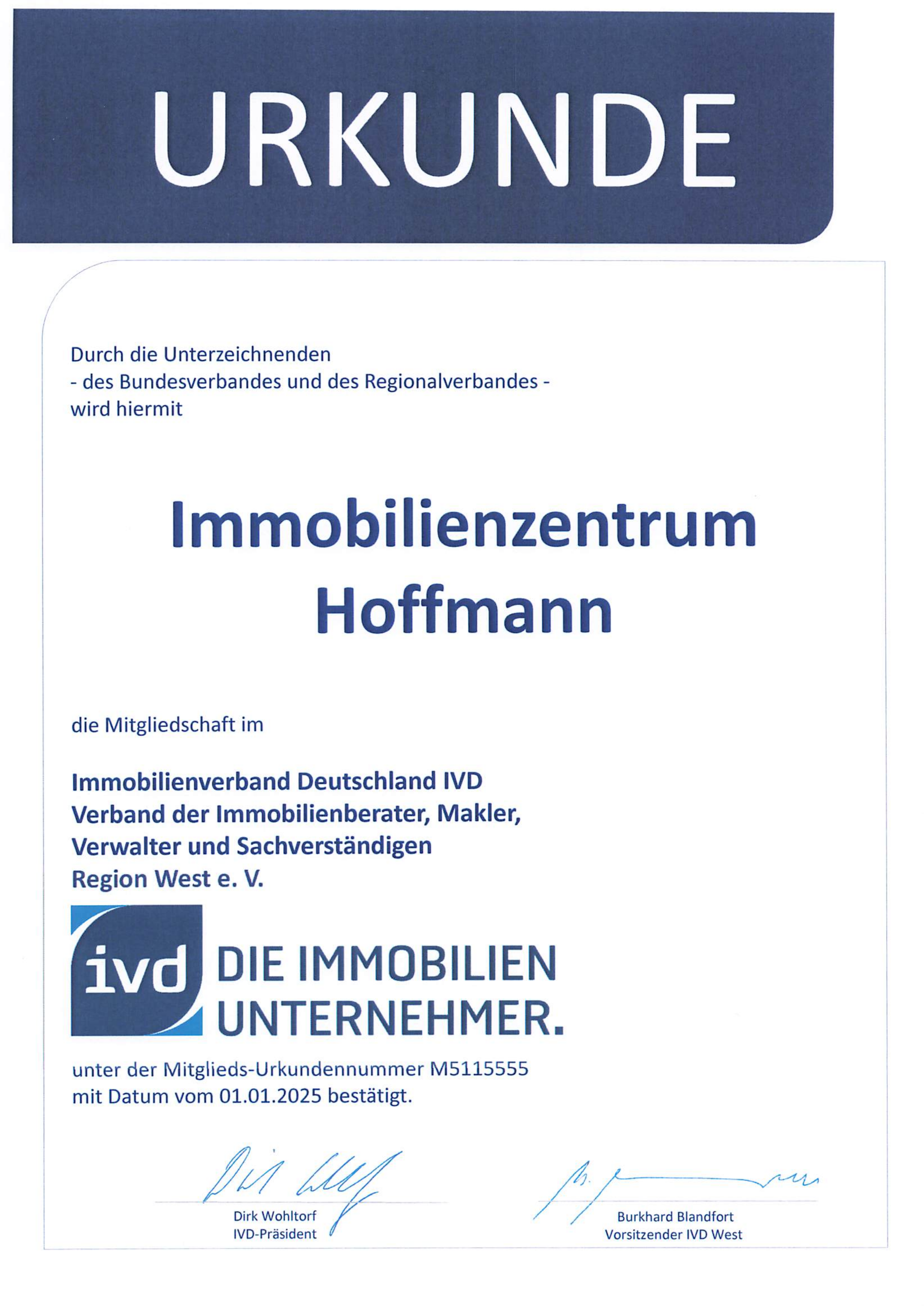IVD Certificate